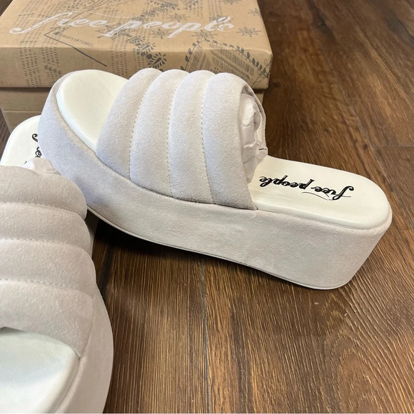 🆕 Free People Almost paradise platform in sea salt SZ 38 - Picture 4 of 7